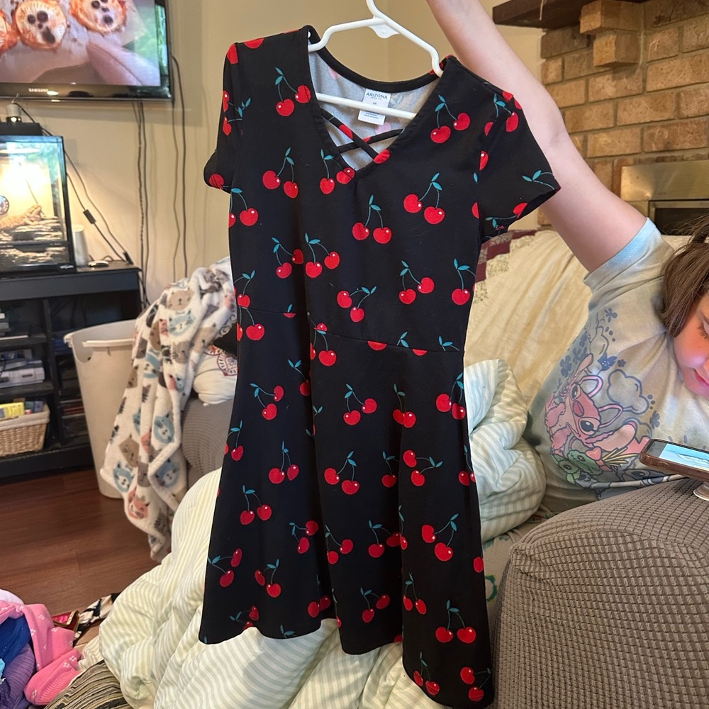 Arizona Jean Company Red and Black Fit and Flare Dress